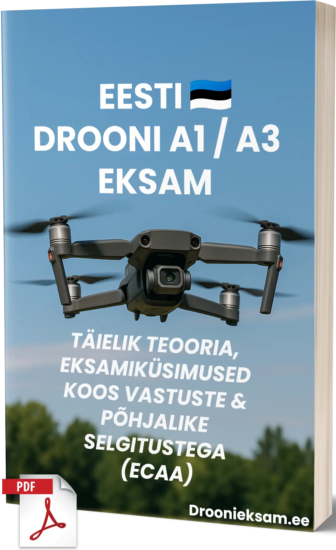Drooni A1/A3 Eksam Eestis – Täielik teooria, 500+ eksamistiilis küsimust koos vastuste ja põhjalike selgitustega - Image 1